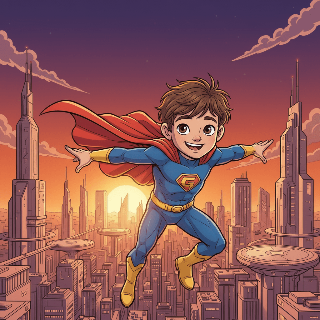 As the sun set on another day, Georges knew that he would always be ready to use his powers to protect his city and help the people he loved. Being a superhero was the best job in the world!