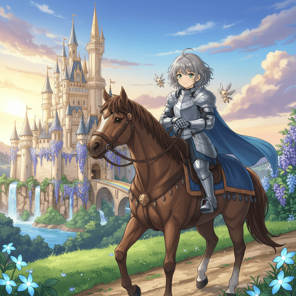 Finally, the day came when Zara was awarded the title of knight. She was overjoyed, and set out to patrol the kingdom, ready to protect her home at a moment's notice.