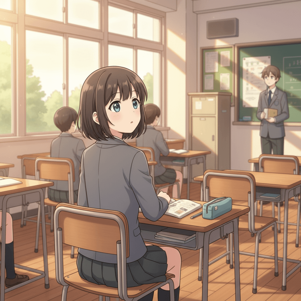 In class, Yan listened carefully to the teacher. He wanted to learn everything he could.