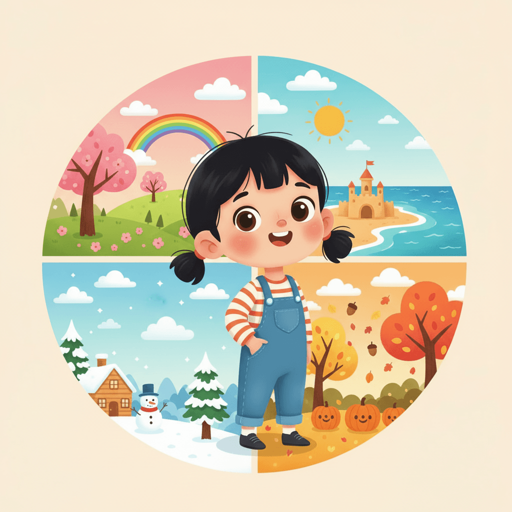 Every season brings new adventures and exciting things to learn. Lou is curious and loves exploring the world around her. She knows that change can be fun and beautiful!