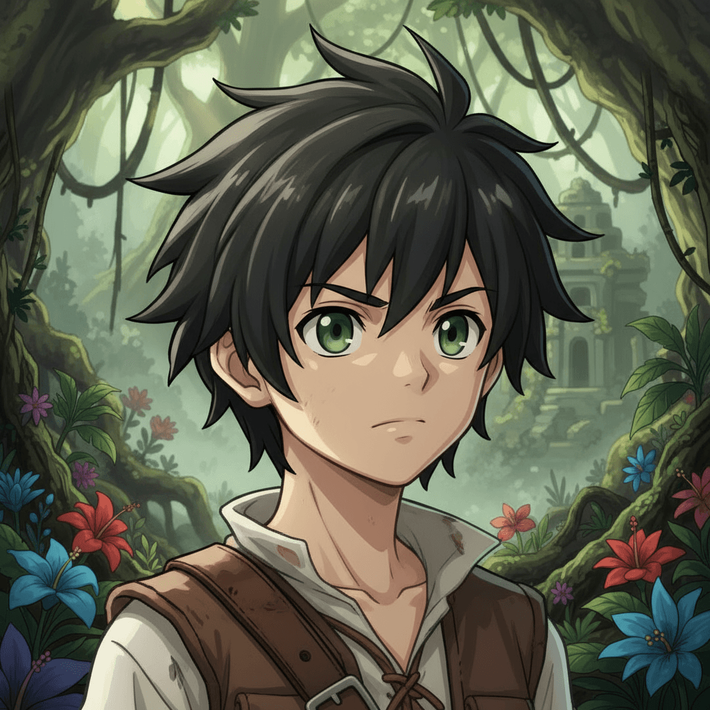 George, a 13-year-old boy with olive skin, black hair, and green eyes, had always been fascinated by the tales of the legendary explorer Indiana Jones. He dreamed of embarking on his own thrilling adventures, uncovering ancient mysteries and valuable treasures.