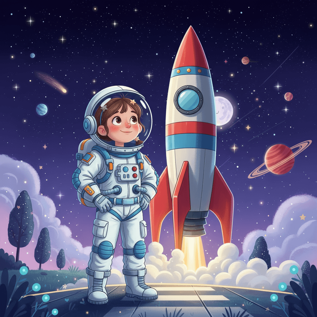 After years of hard work and dedication, Lucie's dream finally came true. She was selected for a coveted spot on a mission to the International Space Station. As she stood in front of the rocket, suited up and ready for launch, she couldn't believe her eyes.