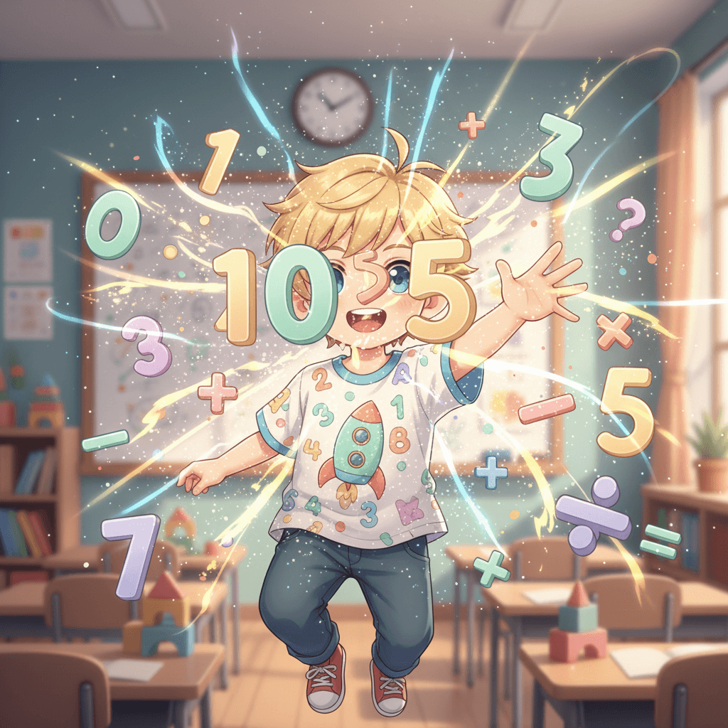 I can add big numbers too! 10 plus 5 is 15. Wow, numbers are like magic - they can grow and shrink!