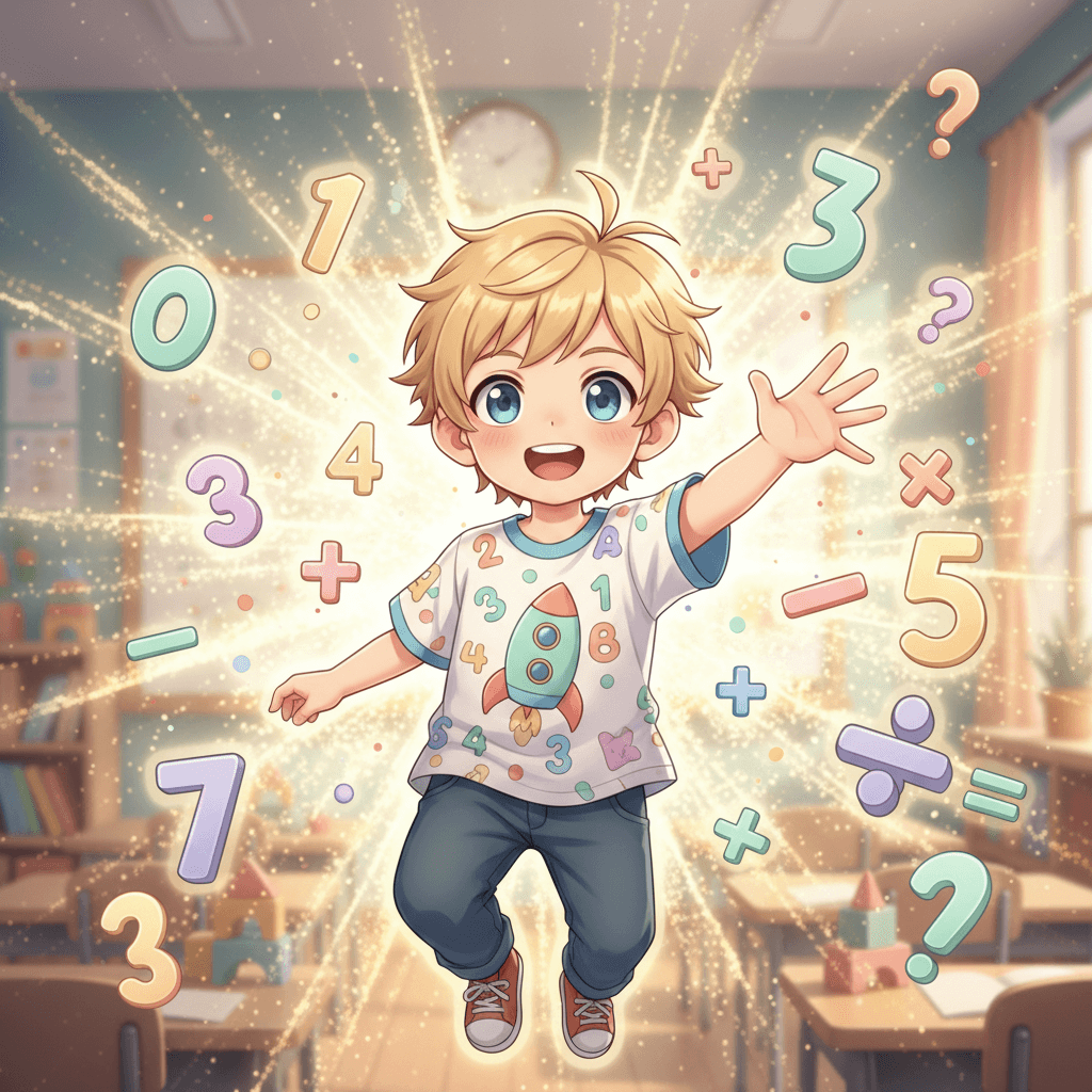 I'm getting better every day! Addition and subtraction are not scary - they're exciting!