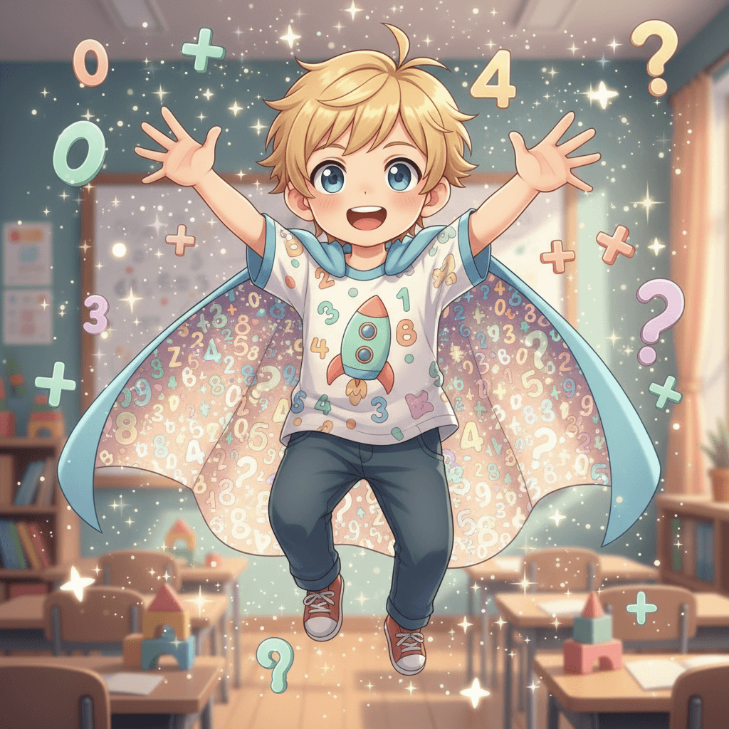 Math is awesome! I can't wait to learn more and show everyone how smart I'm becoming!