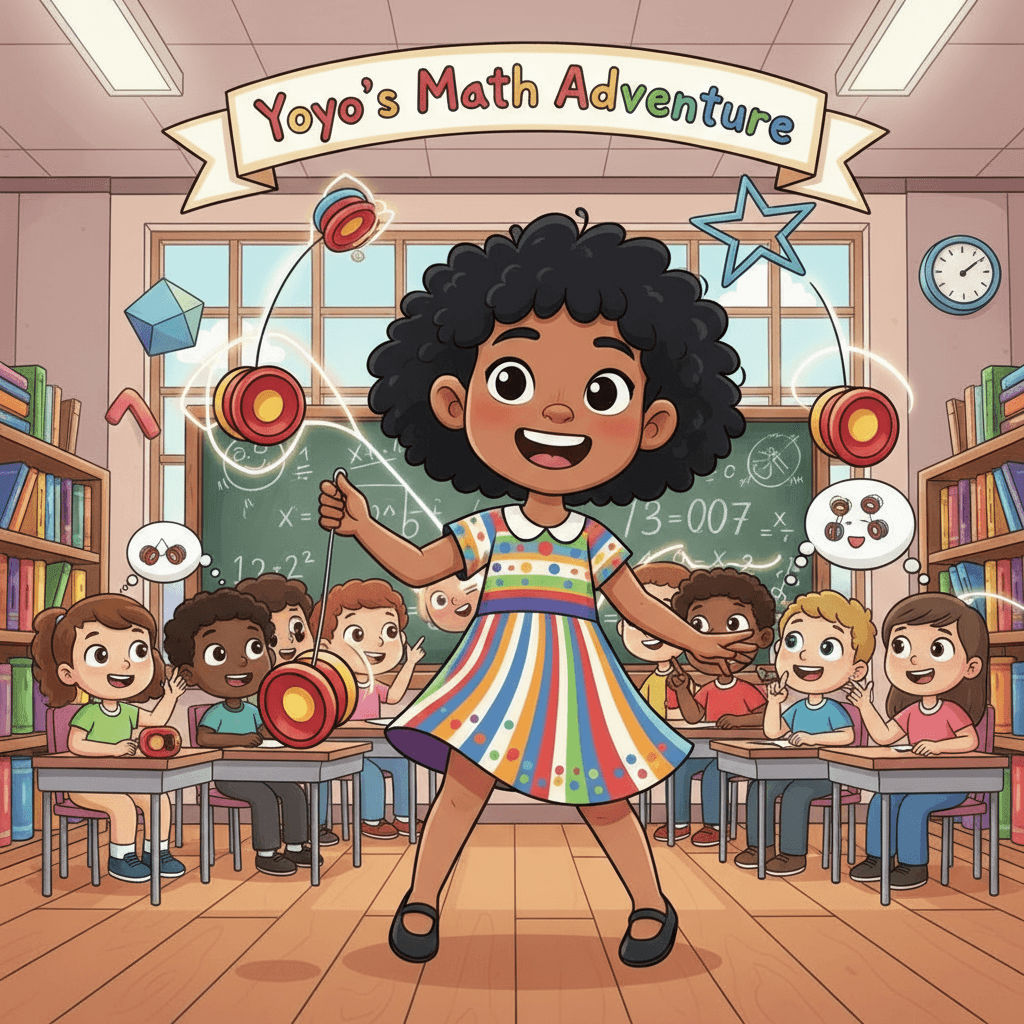 Wow, look at all those cool yoyo tricks! Yoyos are great for practicing things like balance and concentration, which are also helpful for doing math. Let's try a few simple yoyo tricks together now.