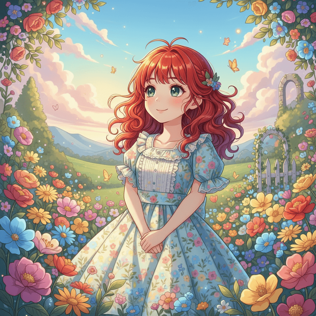 As summer arrived, her garden began to bloom. Bright colors filled the small patch she had carefully tended. Capucine felt proud of her hard work and dedication.