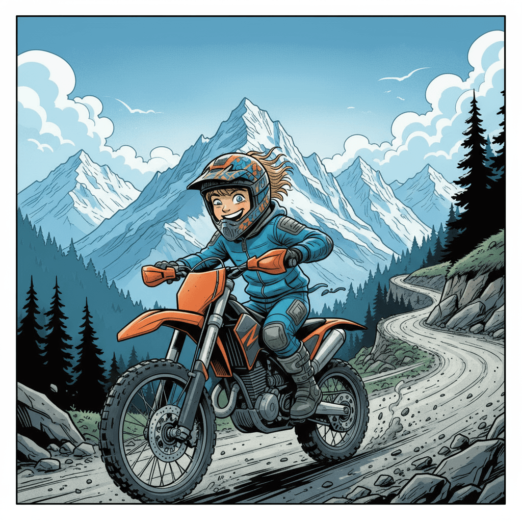 With a graceful landing, Mr. Giroud was back on the trail, more excited than ever. The adrenaline was pumping, and he couldn't wait to see what other thrills and challenges the Swiss Alps had in store for him.