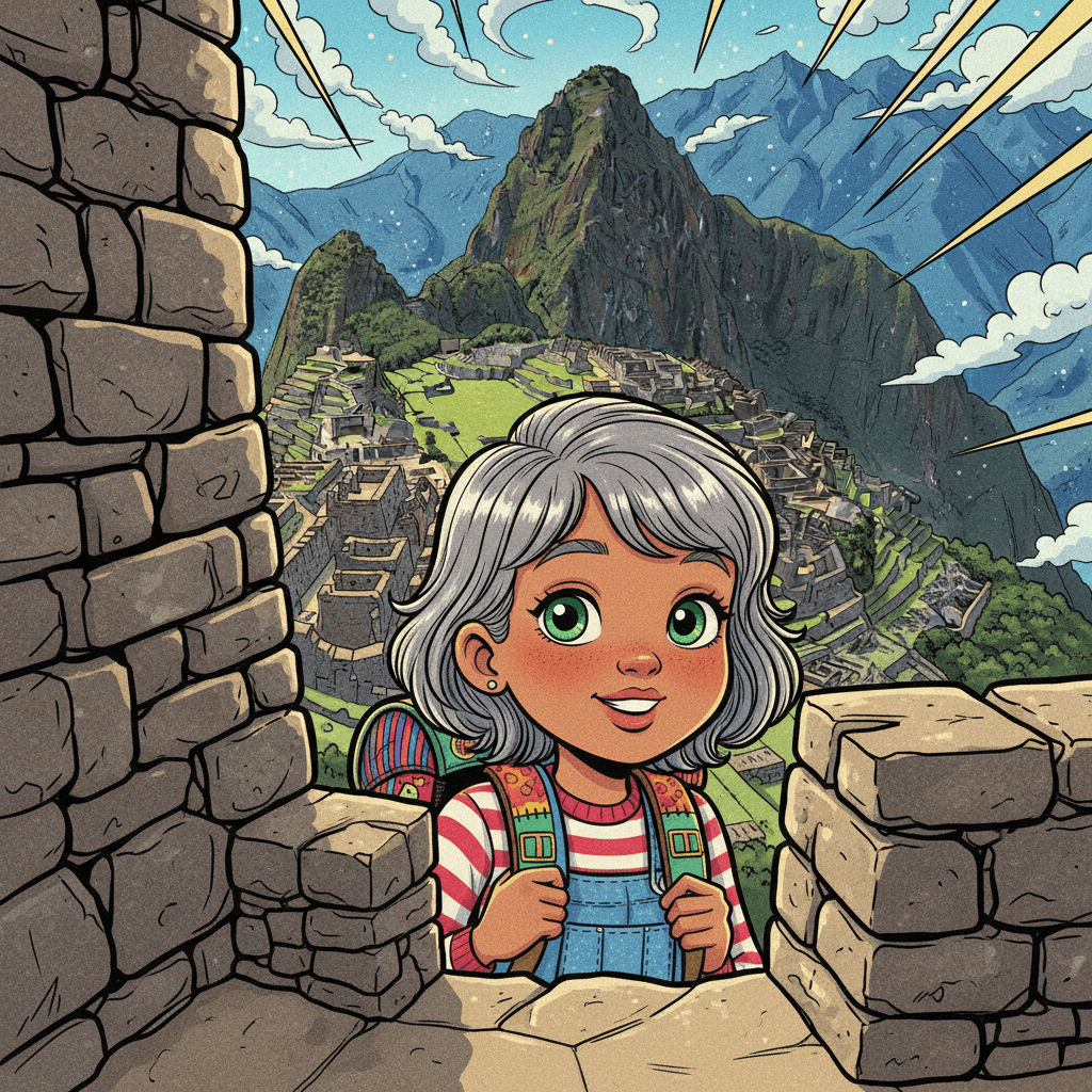 Machu Picchu in Peru is like a secret city in the clouds! These stone buildings were made by very clever people who knew how to build in the mountains.