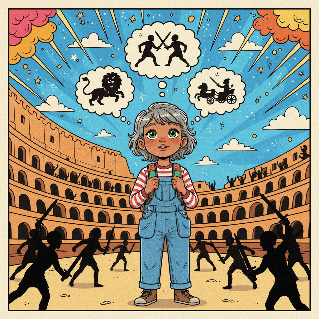 The Colosseum in Rome is like a huge ancient playground! It was once a place where people would watch exciting shows and games. History is so much fun to explore!