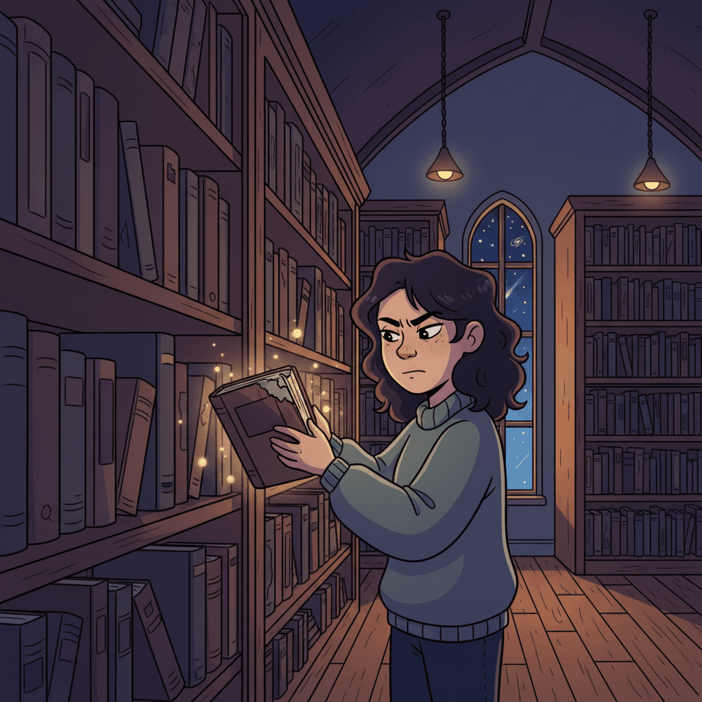 Julie knew she had to help the shy book share its story. She carefully placed it back on the shelf and promised, "Don't worry, I'll make sure your voice is heard."