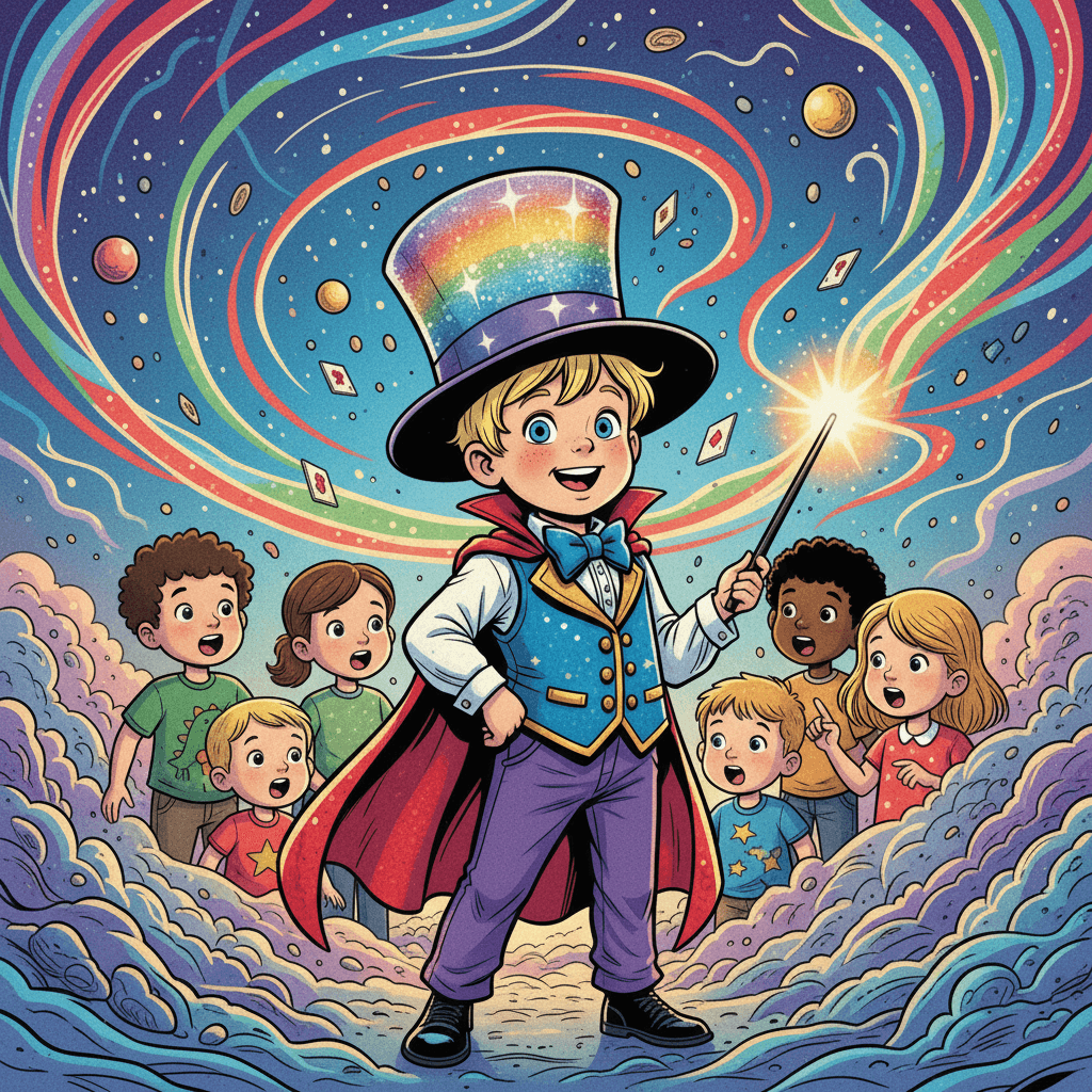 The neighborhood soon discovered Noah's magical talents. Children would gather around him, watching in amazement as he made incredible things happen.