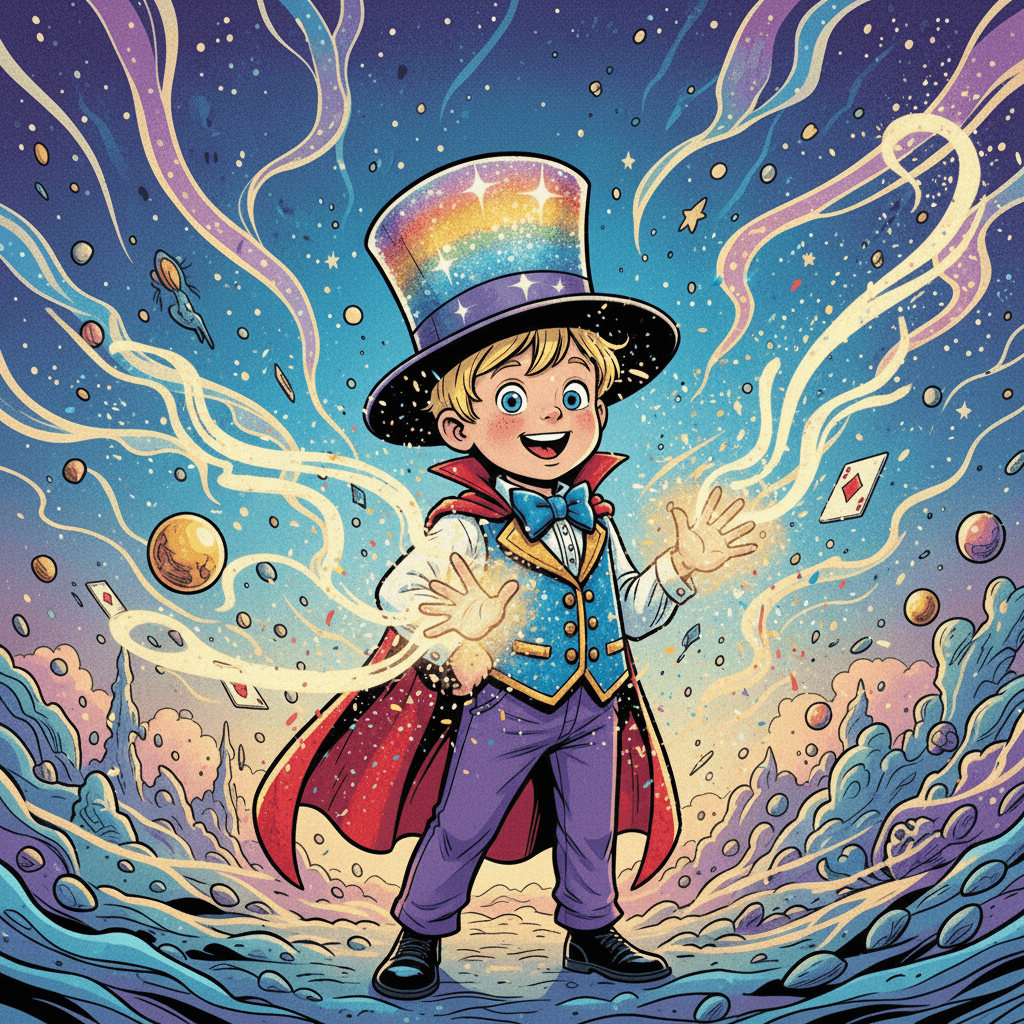 When he opened the book, something magical happened! The pages began to glow, and suddenly, Noah could do real magic - not just pretend tricks!