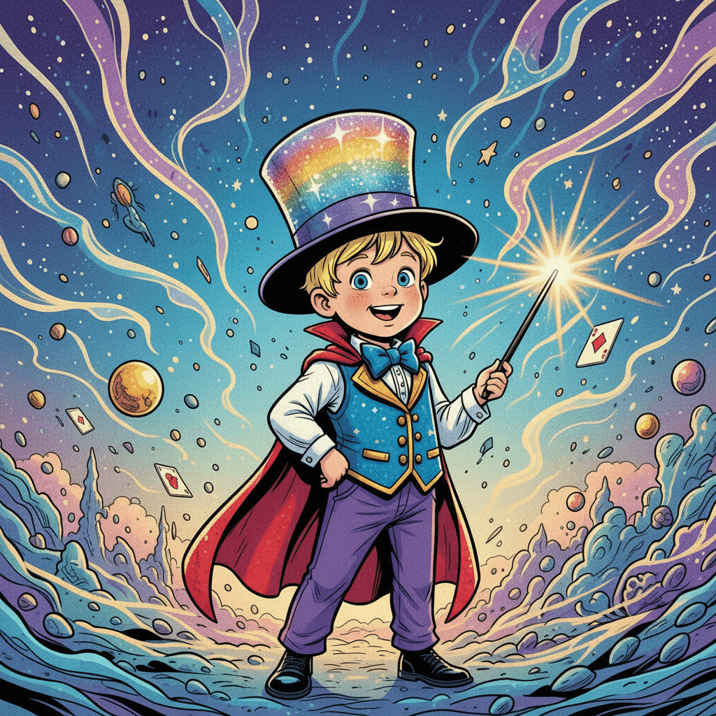 And so, Noah became not just a magician, but a magical hero who brought joy and wonder to everyone around him!