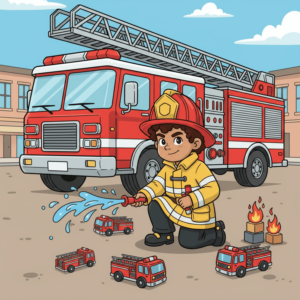 Maceo had always been fascinated by firefighters. He loved watching the big red fire trucks race down the street, sirens blaring, and imagining what it would be like to be the one driving them.