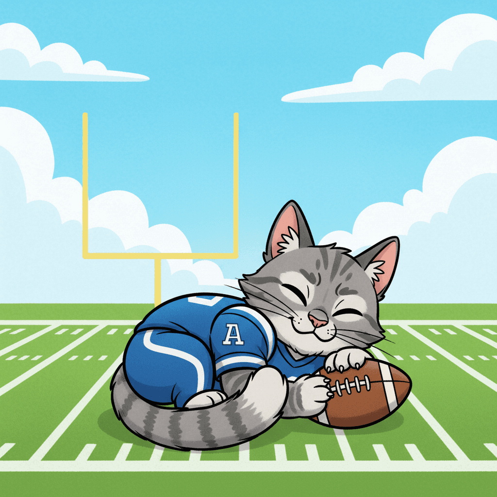 my grey tabby cat Ayla learns to play football