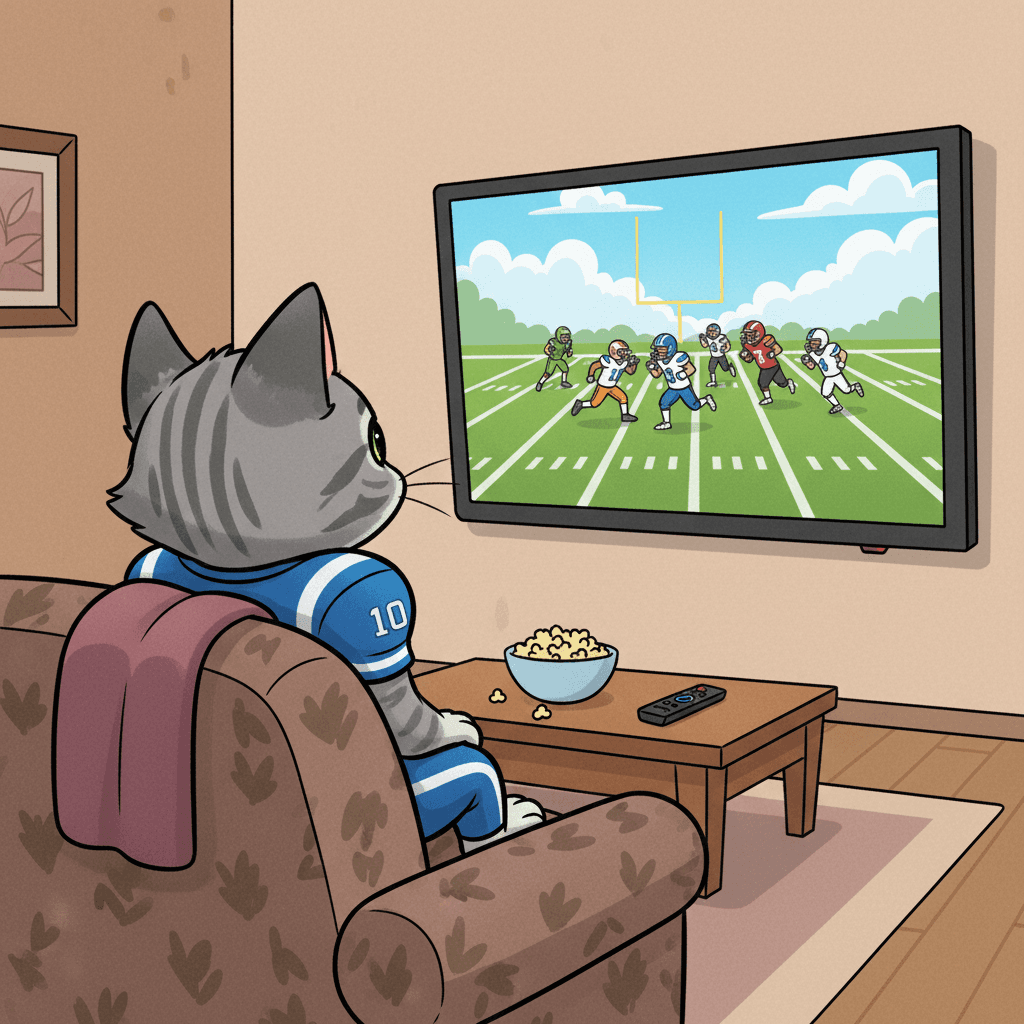 my grey tabby cat Ayla learns to play football