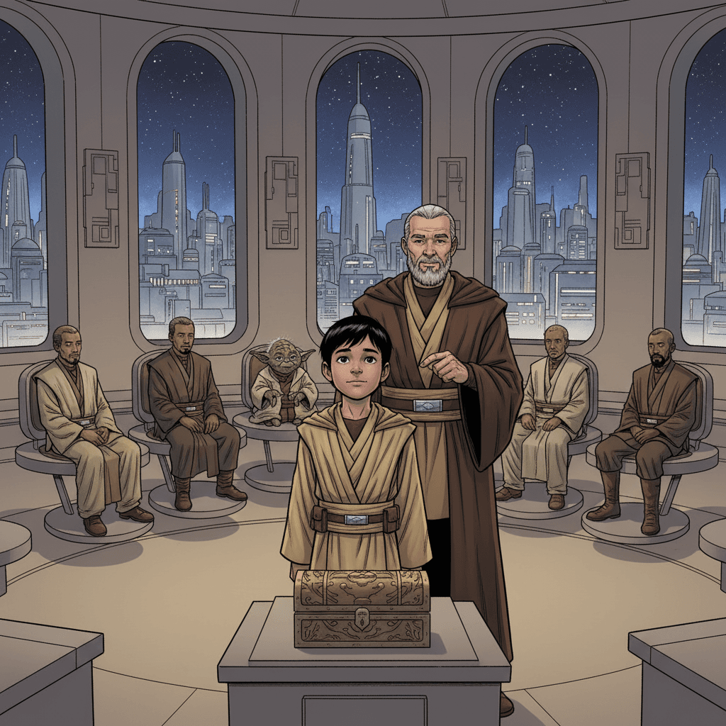 Upon returning to the Jedi Temple, Raphaël and Master Adam reported their success to the Jedi Council. The Council members were impressed by Raphaël's bravery and skill, and they commended him for his dedication to the Jedi way. Raphaël felt a renewed sense of purpose, knowing that he was on the right path to becoming a powerful and respected Jedi knight.
