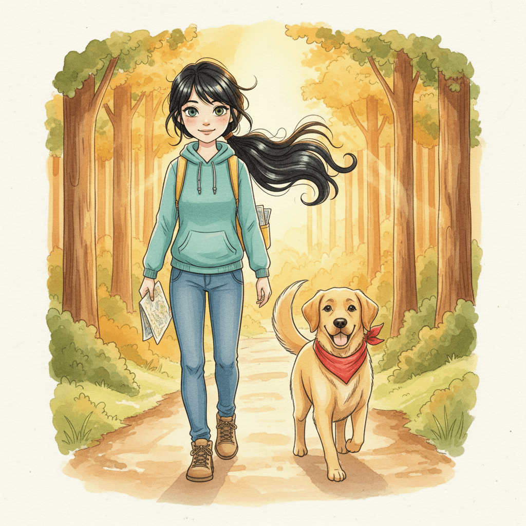 On the way home, Rose called herself Rosa again, just to test how it felt now. It felt realālike a name earned by small brave choices. Rex wagged his tail the whole walk, and Rose decided their next adventure could be anywhere.