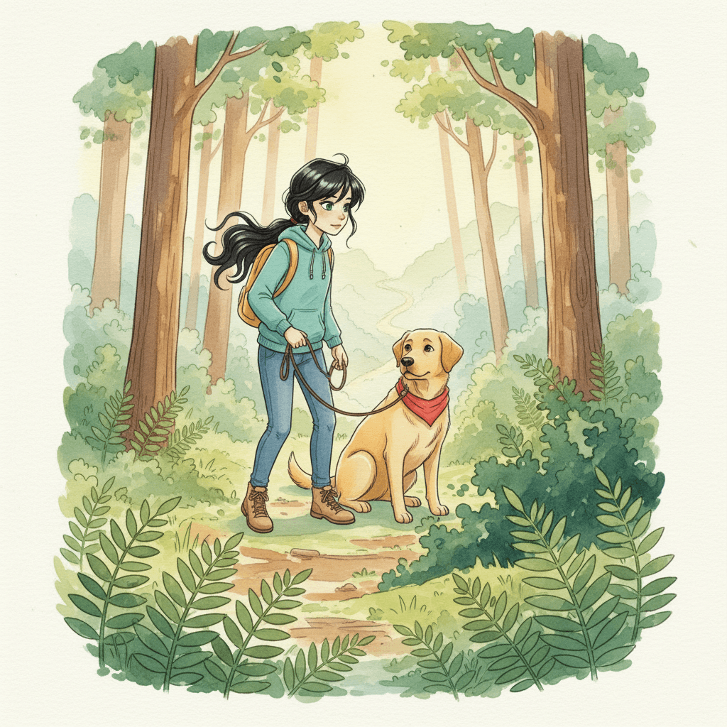 The map led them uphill through ferns and tall trees. Halfway up, they heard a faint, scratchy soundālike a tiny complaint. Rexās ears perked, and Rose slowed her steps, suddenly careful with every footfall.